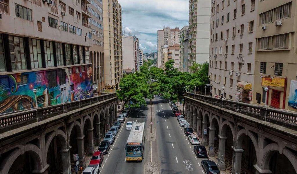 pontos turísticos de Porto Alegre Viaduto Otávio Rocha